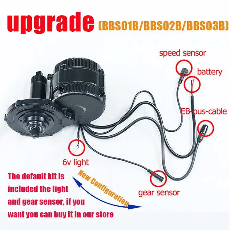 8fun BBS02B Motor Kit 48V 500W Mid Drive Ebike Power