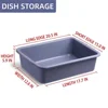 Caja de arena para gatos gris, ancha y gruesa, modelo 2025