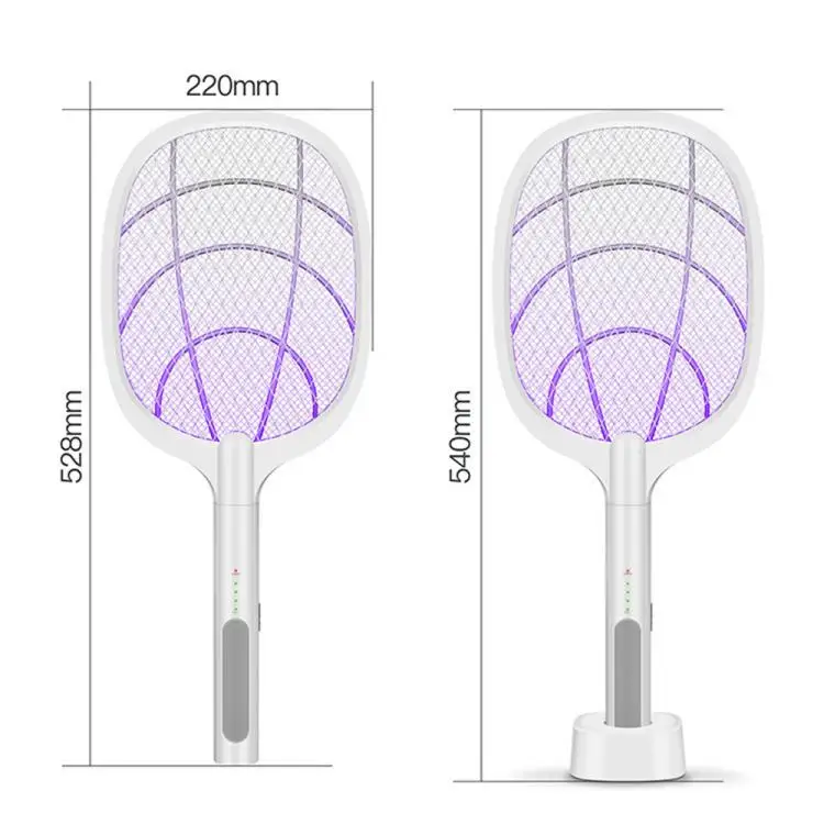 Multi-Function Two-In-One USB Lithium Cell Charge Electronic Swatter Large Voltage Triple Protection for Household Use New Style