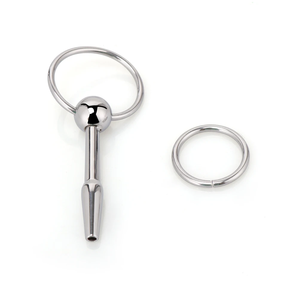 Stainless Steel Urethral Sound with Round Ring BDSM Penis Plug Sex Toys for Men Pain Pen Toys Bondage Gear Juguetes Sexuales
