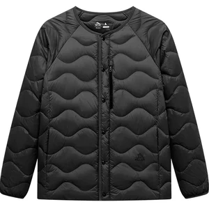 New Arrival Unisex Water Repellent Lightweight Round Collar 650 Filling Goose Down Coat Warm Winter Jacket Men Feather Thin