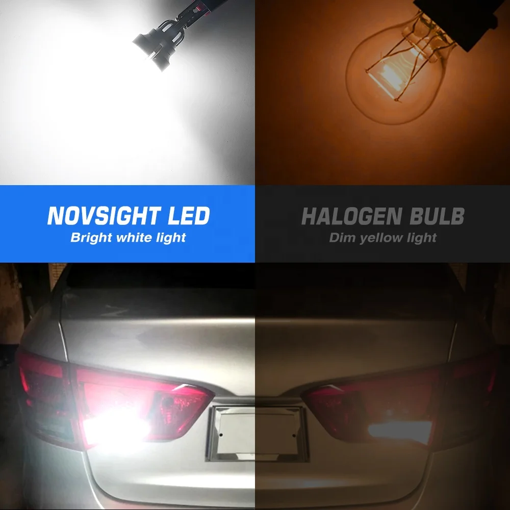 Novsight Auto Lighting System LED T15 Canbus 3020 3SMD 1W White Red Yellow Interior Driving Turn signal Light T15 Led