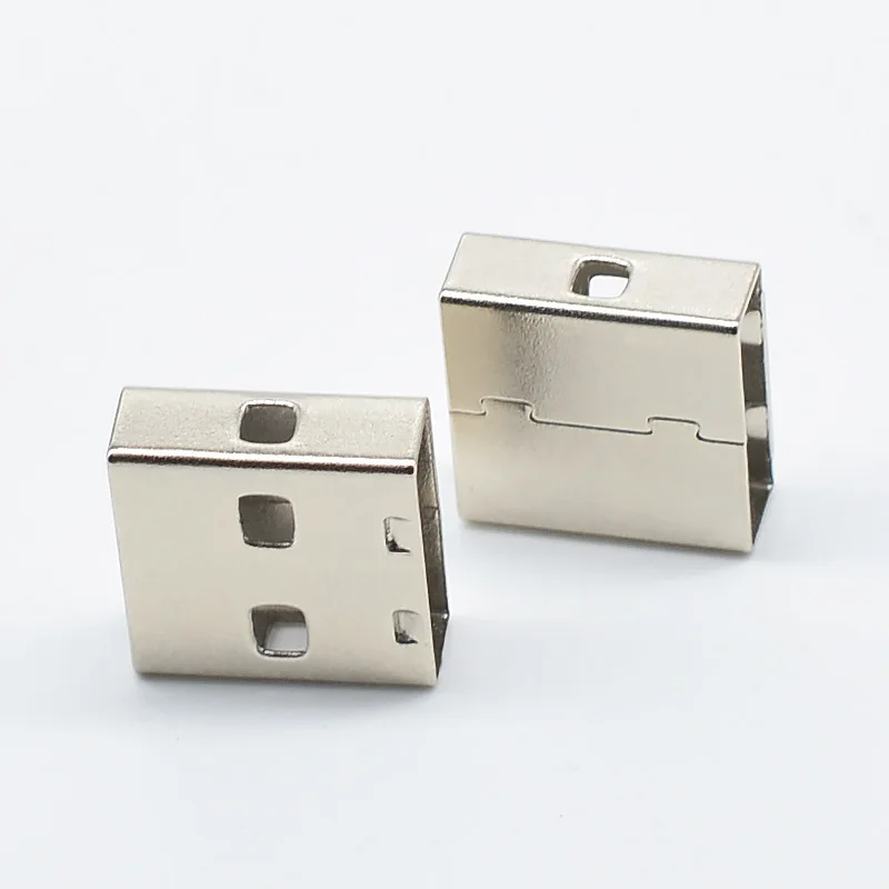 USB a Connector Metal Iron Shell 12 14 15 17mm Male Connector Enclosure USB Plug Housing Wireless Mouse Receiver
