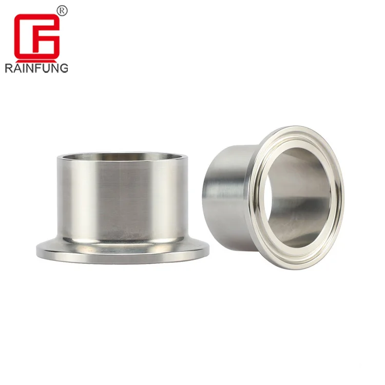 Tri Clamp Weld On Ferrule 4" OD Hygienic Sanitary Fitting Stainless Steel 316L 