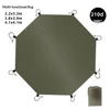 [Oxford engrosado] Alfombra verde oliva + bolsa exterior