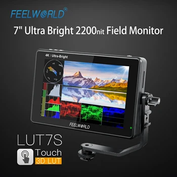 Wholesale FEELWORLD LUT7 2200nits DSLR Monitor 3D LUT Touch Screen Bulk Order for Outdoor Cinematography detail image