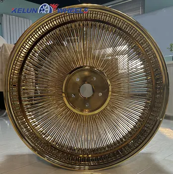 KELUN  BRAND  WHEEL 20 22 24  26 INCH Fcap all gold wheel spoke wheel