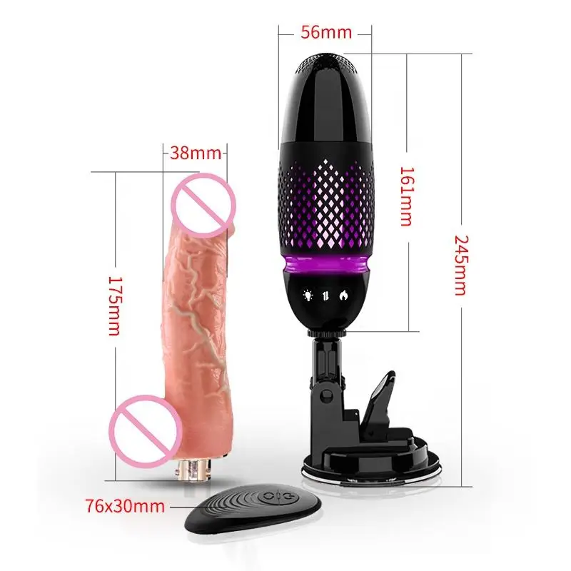 High-Quality Products Huge Big Telescopic Heating Thrusting Strap On Sex Toys Dildo Female Vibrator 5