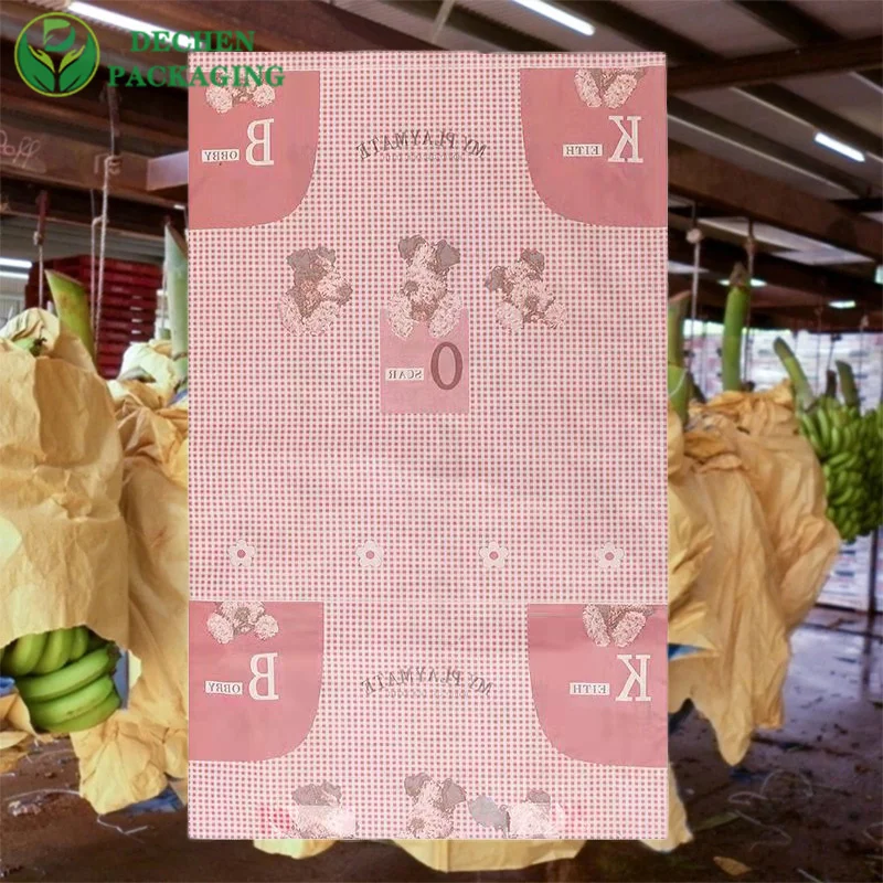 Banana Blue Bags Protective In Vietnam Cultivation Fruit Cover Paper Bag