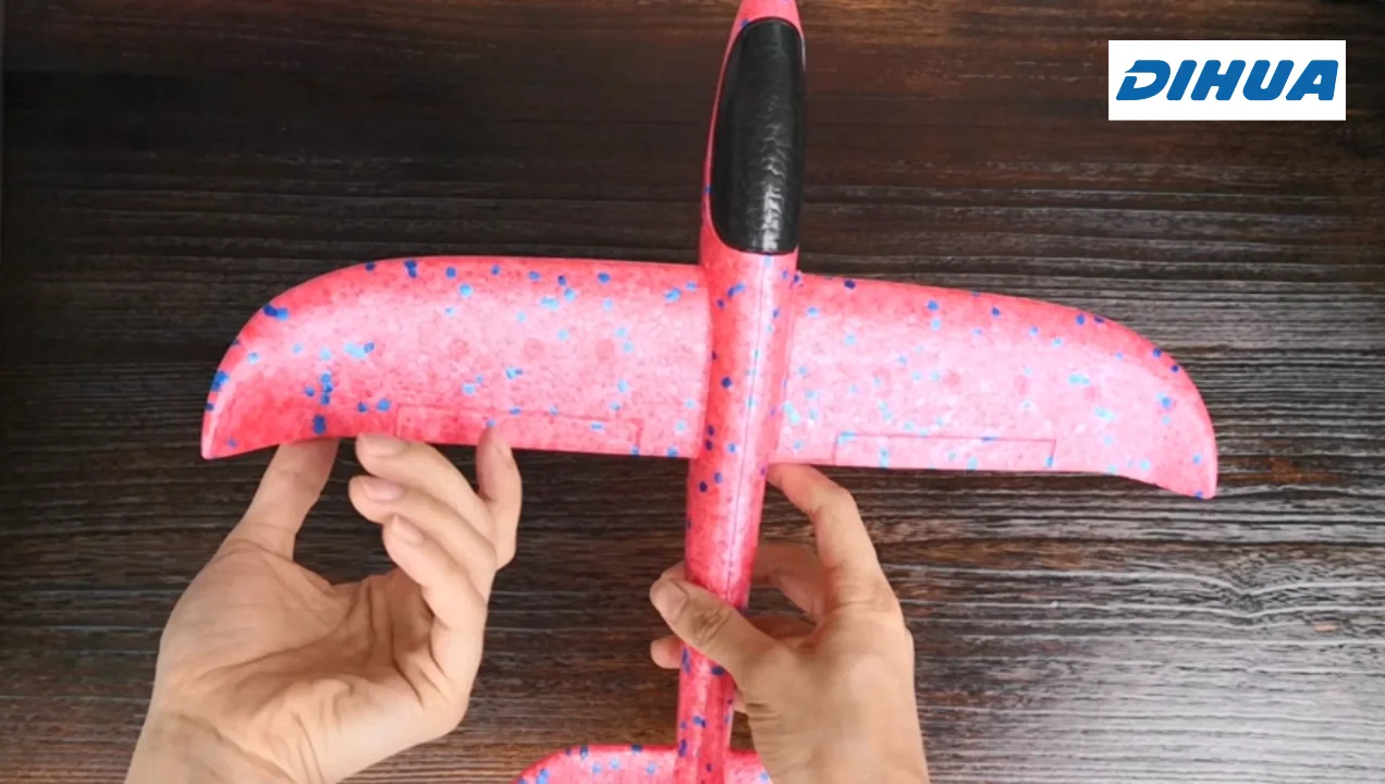 Hand Throwing Plane With Light For Kids Led Fly Plane Glider Toy Manual