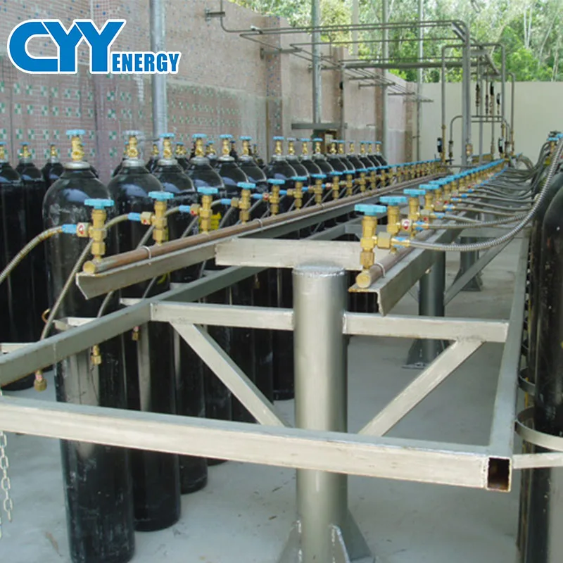 Стальной цилиндрический коллектор для наполнения кислородом, азотом, аргоном