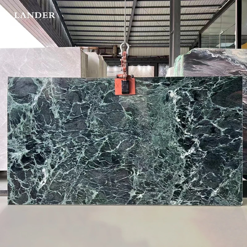 Customizable Natural Stone Green Verde Alpi Marble Tv Background Marble ...