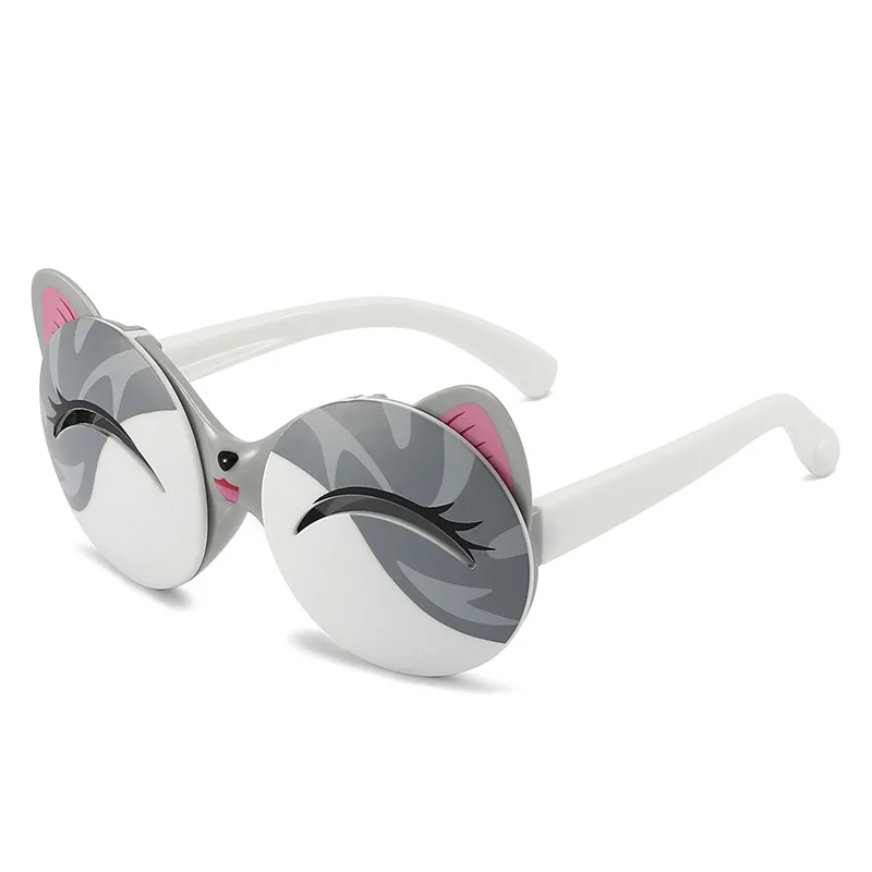 New Style Children Kids Polarized Sun Glasses Soft Silicone Baby Toy  Eyeglasses UV Resistant Flip Sunglasses