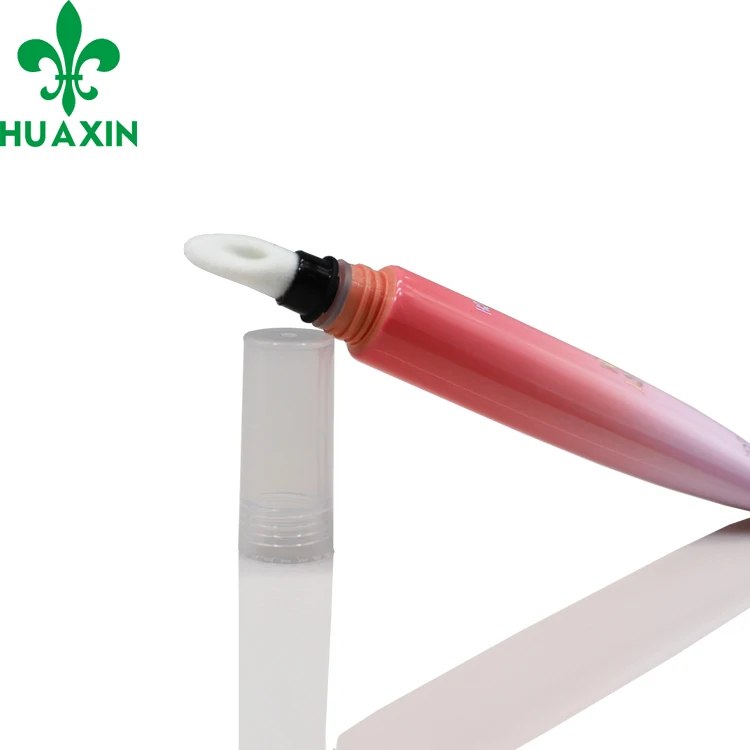 15ml 20ml Pink PCR Plastic Packaging Unique Shape Compostable Lip Oil Gloss Tubes Squeeze Soft Eye Cream Tubes Cosmetics