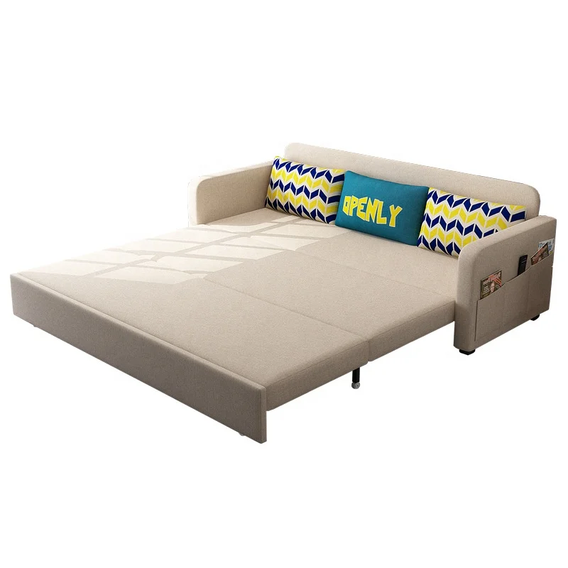 Sofa Cum Bed Home Living Room Metal Frame Modular Loveseat Velvet Sofa