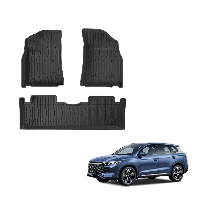 Song Pro Champion Floor Mat Car Interior Exterior Accessories Foot Pad TPE Material Decorative Trims Cover for BYD Song Pro