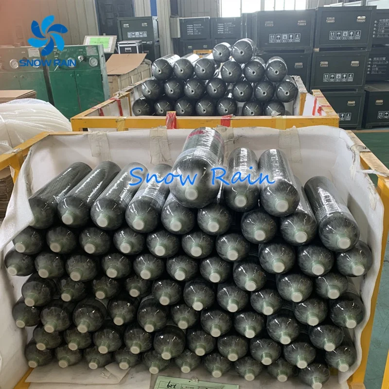 Original Factory Ce 2L 3L 4.7L 6.8L 4500Psi Scuba Carbon Fiber Cylinder Pcp Tank Carbon Fiber 300 Bar Pcp Air Tank 9L With Valve