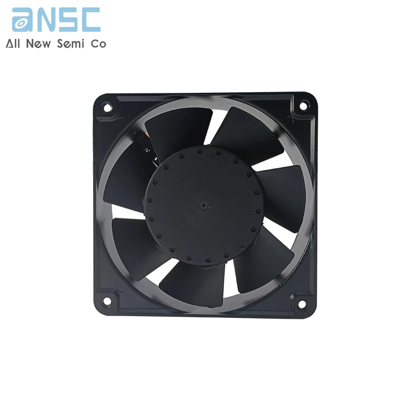 Original Plastic AC 12038 4.7 inch Powerful High CFM Large Air Brushless Black 110V 220V 120X120X38mm Axial Flow Fan