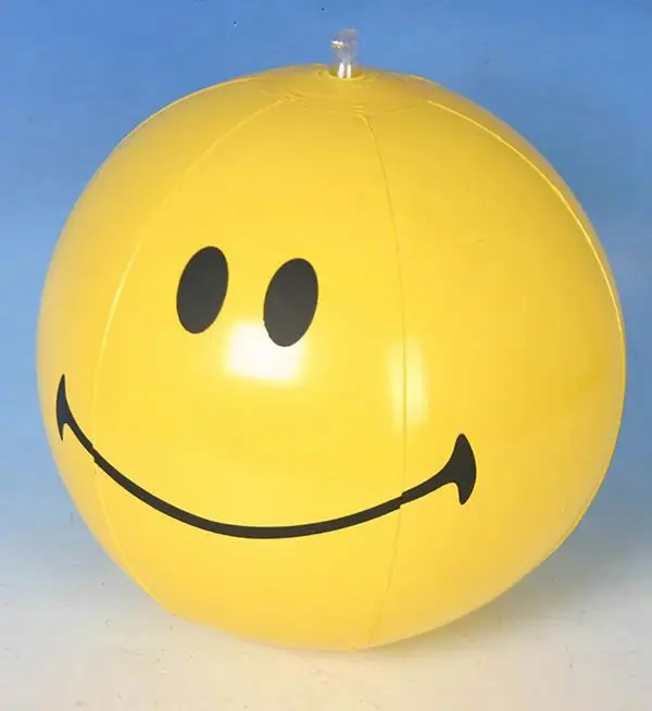 16" printed,light up inflatable beach ball