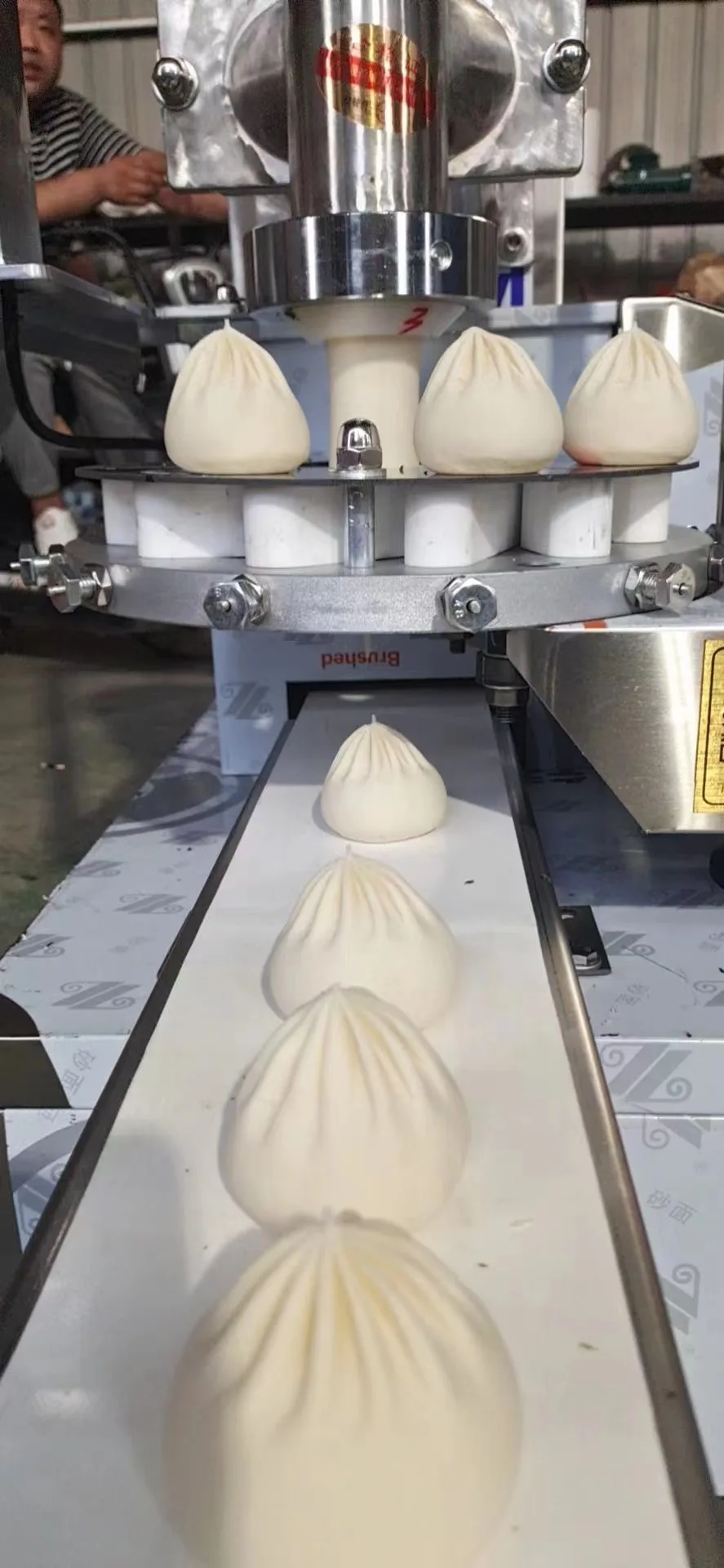 Automatic fill small chinese pork baozi steamed stuffed bun fold form nepali nepal momo making machine price part dumpling maker