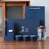 Vaso blu con tre tazze + quaderno