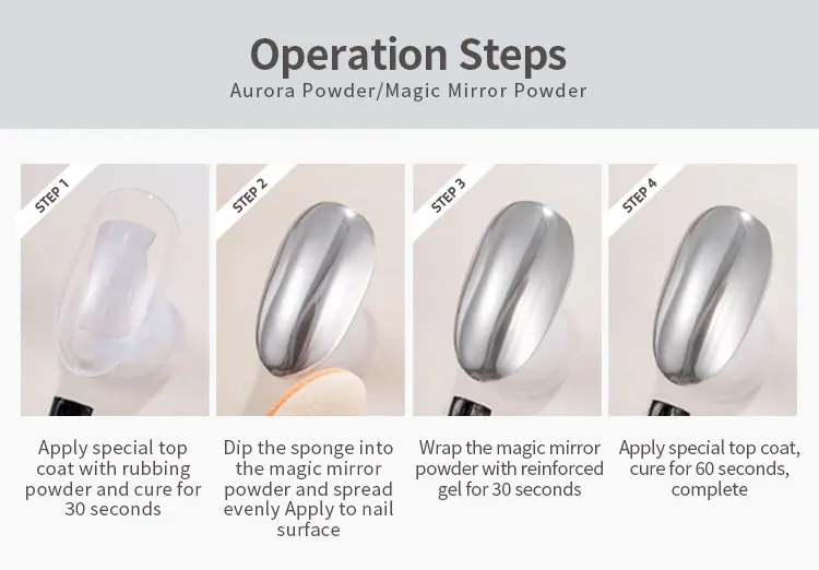 product vinimay 48 colors chrome nail powder set with 3 styles aurora chrome powder magic mirror powder aurora sequin gel for nail salon-9