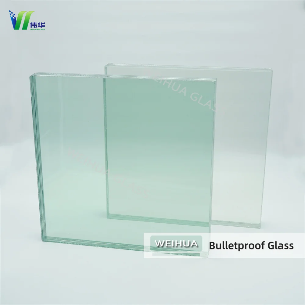High Security Level Bullet Resistant Impact-resistant glass Laminated Glass for Car Bank Window Armored Vehicles