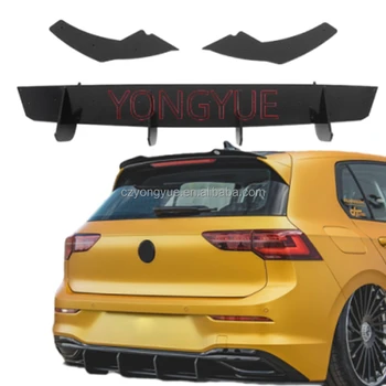 Rear Bumper Lip with Lamp Rear Blade Diffuser Splitter Rear Diffuser for VW Volkswagen Golf 8 R-Line Golf 8