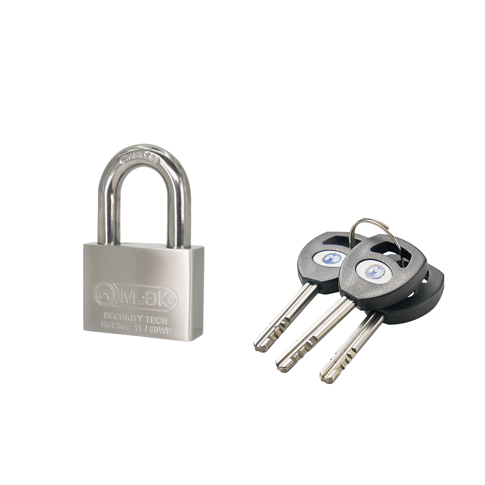 MOK Anti-Acid Anti-Pick Anti-Rust Padlock Key Unlock Waterproof Anti-Theft Features Polished Finish for All Types Containers
