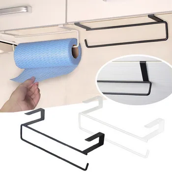 Kitchen Towel Roll Holder Paper Towel Roll Wall Mounted Storage Rack Hook  Tissue 