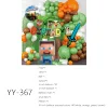 bianco, arancione, verde, marrone --- YY-367