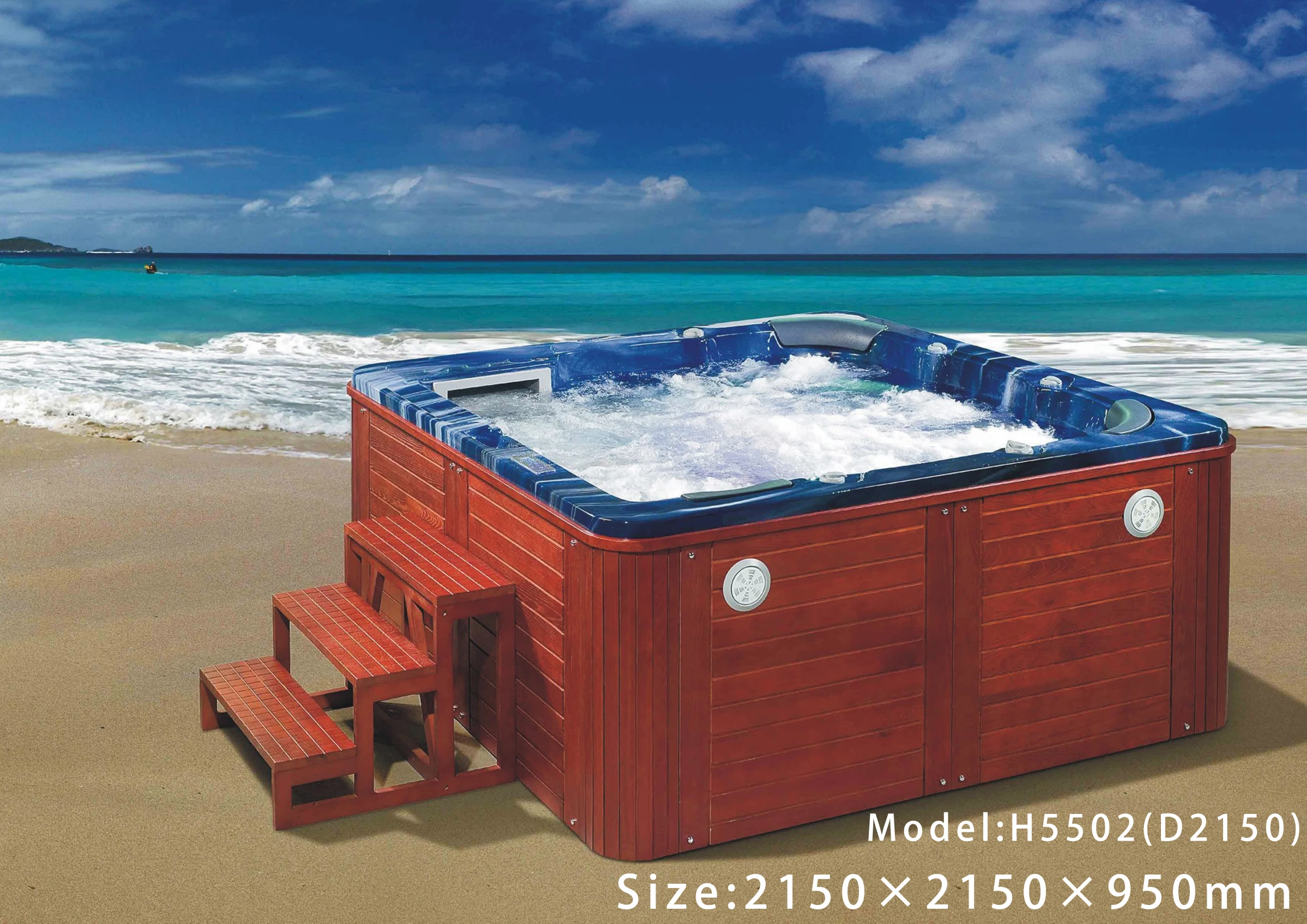 CBMMART уличная акриловая ванна, гидромассажная Ванна, большая спа на 8 человек