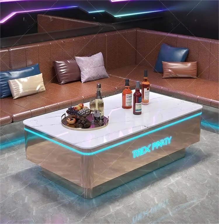 Прохладный бар мебель/ночной клуб/светодиодный кубический стол кальян мебель для гостиной диван набор столов