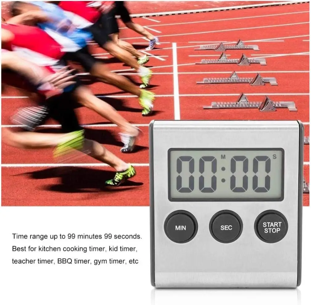 Eco-Friendly Kitchen Appliance Kitchen Timer Digital Stainless Steel Mini Kitchen Timer