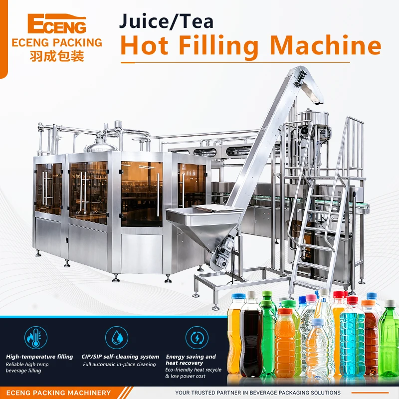Automatic 40-40-10 Bottled Water Hot Filling Machine for Juice Plant