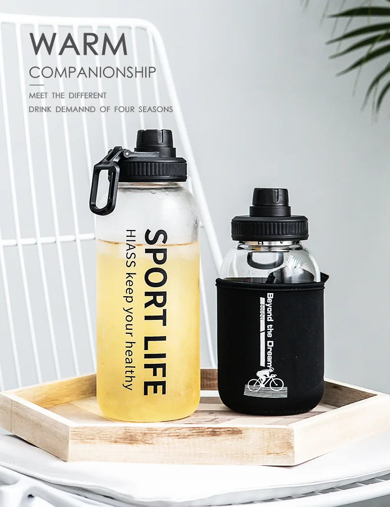 Cille Custom 1000ml Drinking Water Bottle BPA Free Shaker