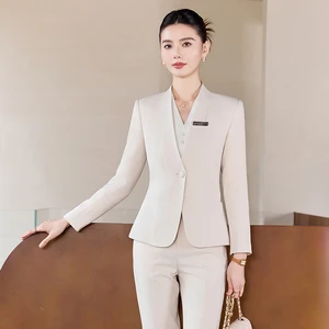 Women's Clothing Business Pants Suit Clothing Women's Formal Office Pants Two-piece Suit Women's Suit Tail Coat