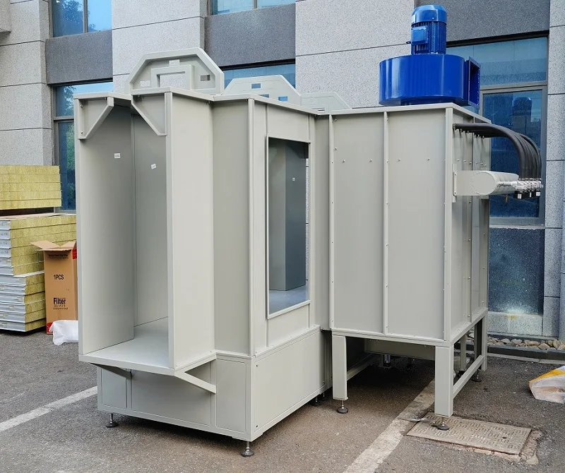 Manual Powder Coating Spray Production Line with Cross Track System
