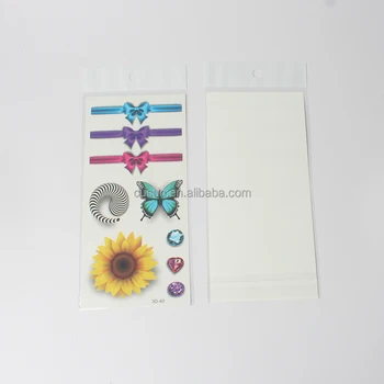 Different Beautiful Sexy Butterfly Tattoo Design Colorful 3d Women Temporary Tattoo Sheet Sticker