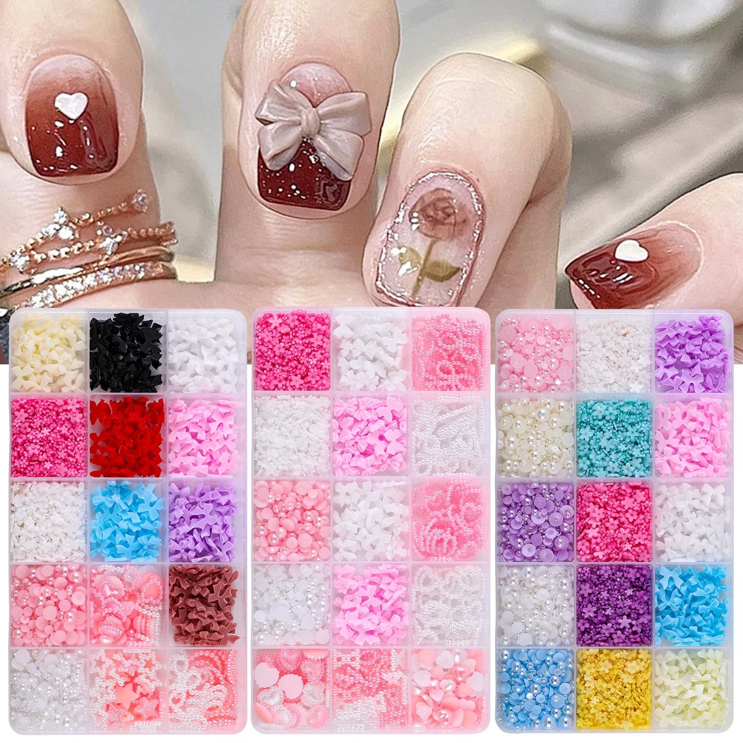 Luxury nail charms popular bulk