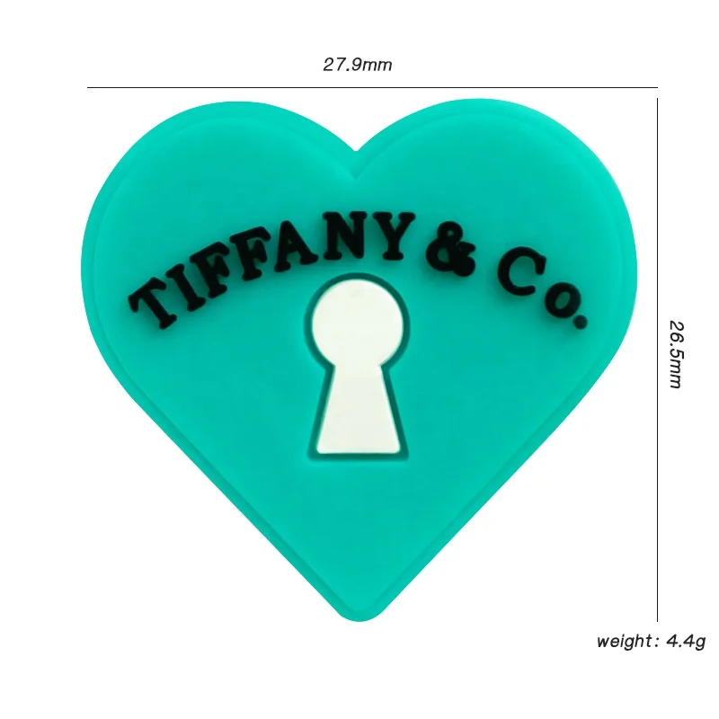 Wholesale New product Tiffany & co Silicone Beads Diy Pacifier Chain  Accessories Focal Silicone Beads For Beaded Pens From m.