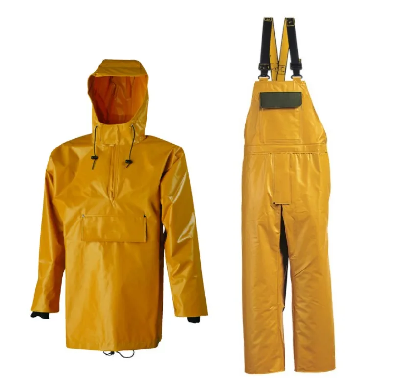 thick pvc/polyester raincoat Fishing Jacket - jinjiaraincoats-jinjiaraincoats