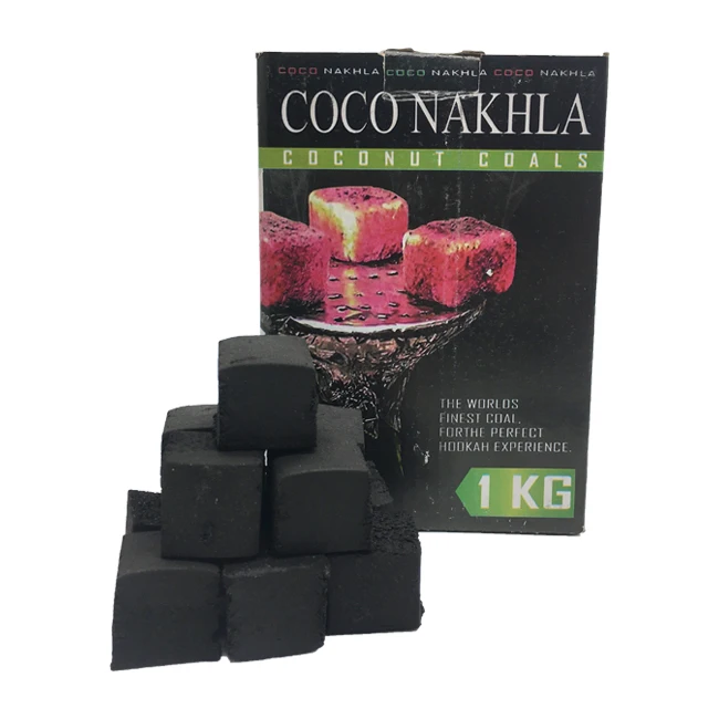 Hqhc0025 Hongqiang Coconut Shell Hookah Cube Shisha Charcoal Briquette