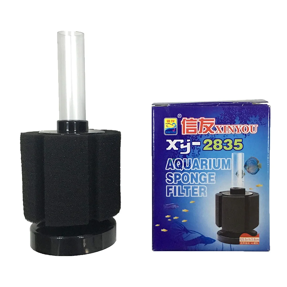 CNZ XY-180 Bio-Schwammfilter Für Aquarium – Luftbetriebener Filter Bis 4,5 Liter, 4er Pack Für Klare Wasserqualität