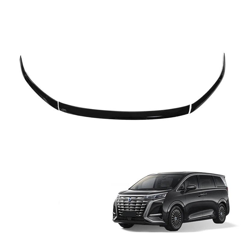 Front Grille Trim For Denza D9 Air Inlet Vent Grille Trim ABS Carbon Fiber Pattern Front Mesh Grille Exterior Accessories