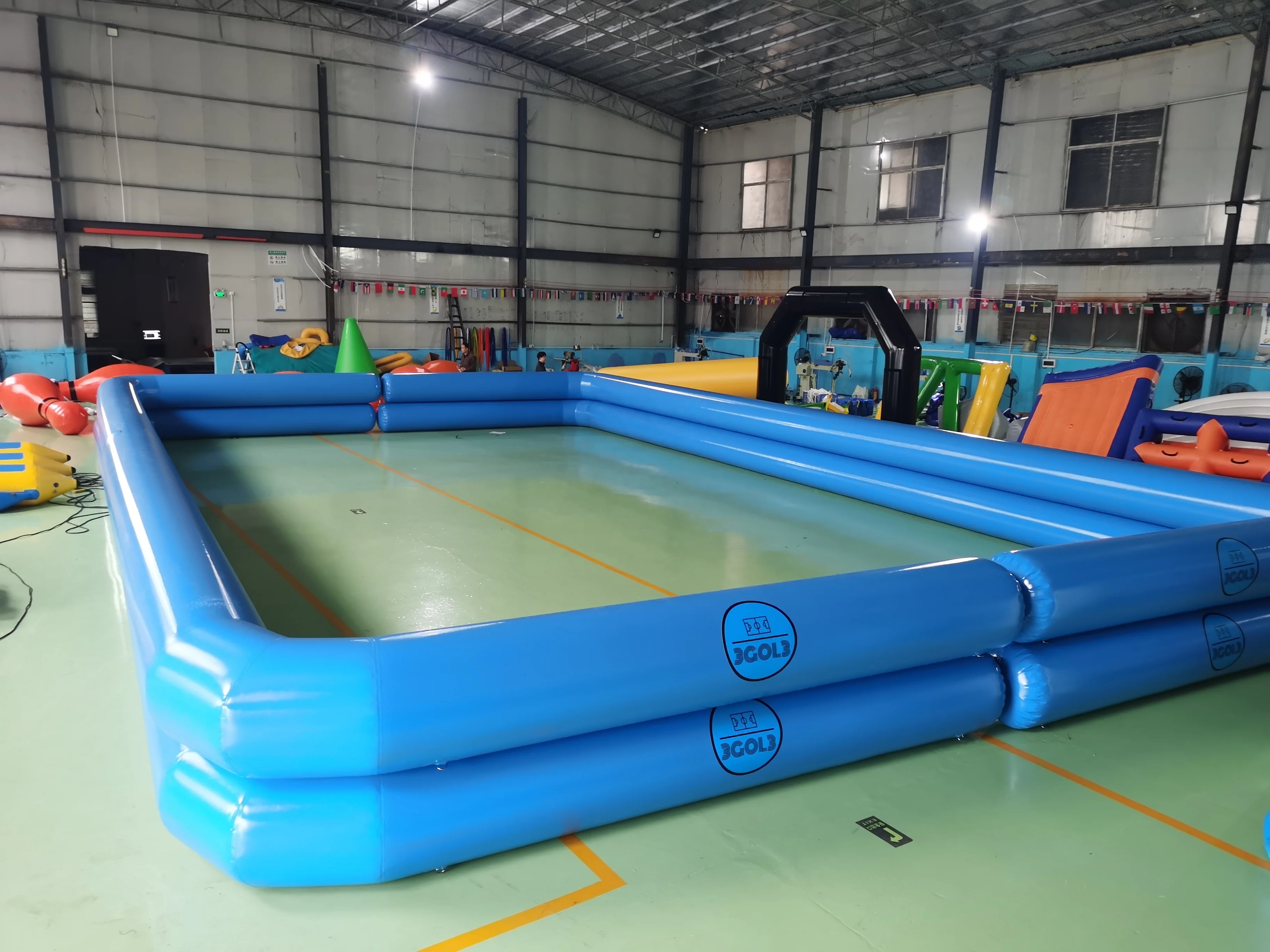 Inflatable Pitch 3v3 Football Tournament Indoor Or Outdoor Inflatable