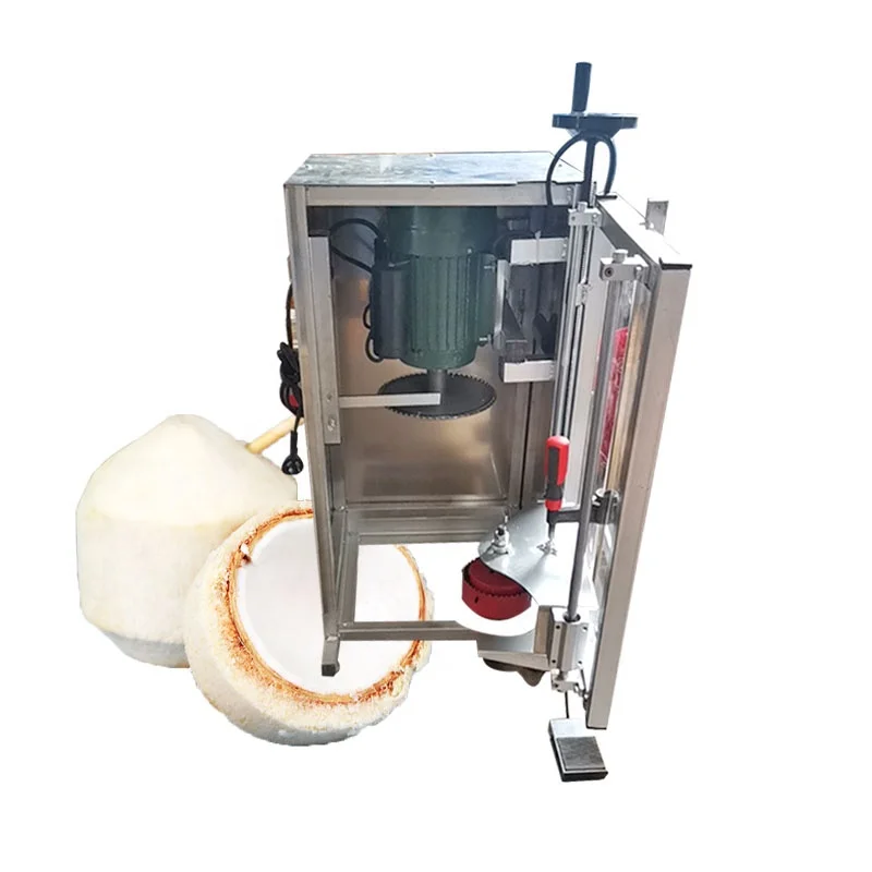 High Efficiency Automatic Cokernut Opener Old and Young Coconut Cutting Machine