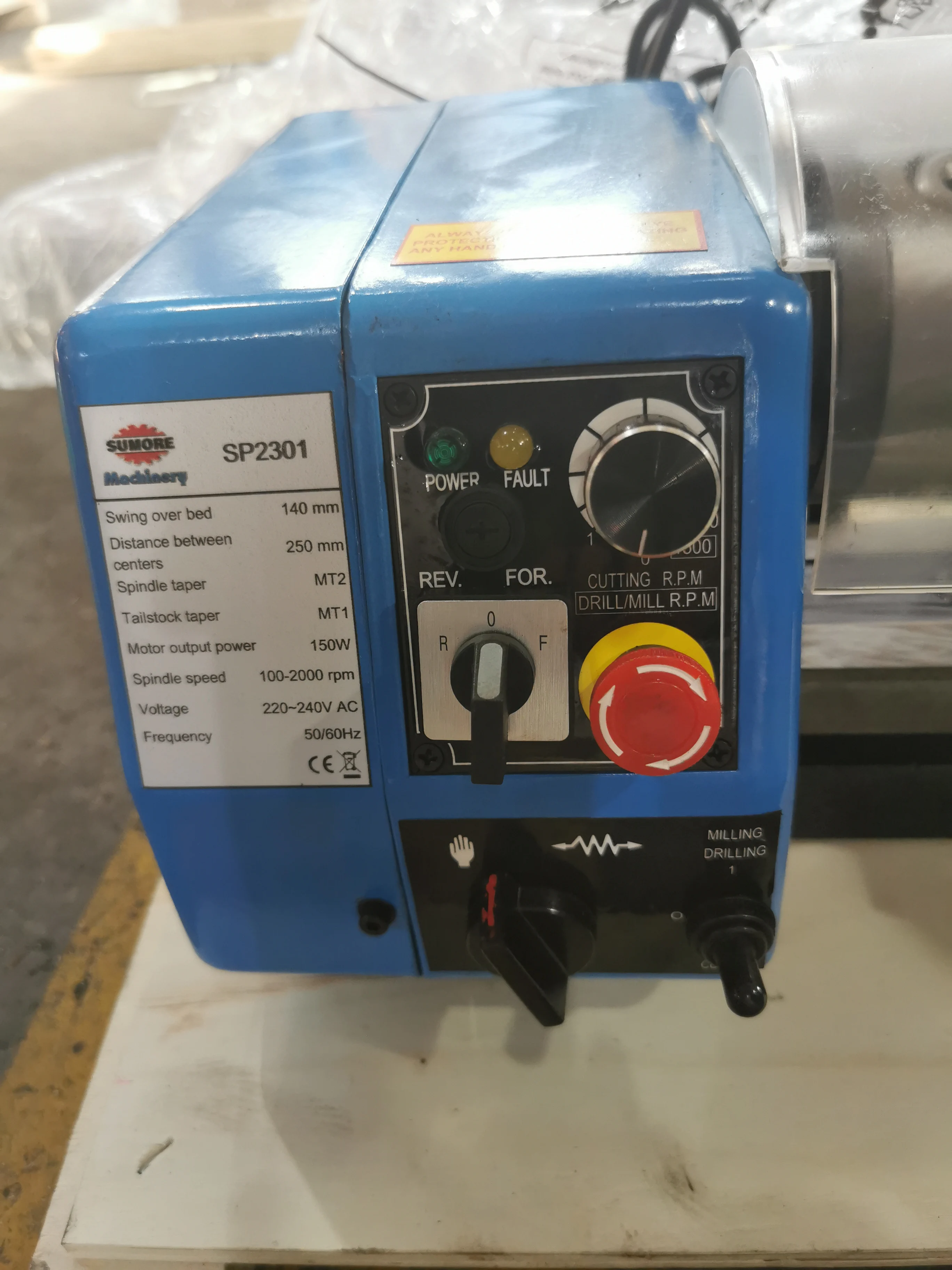 SiegオリジンM1マイクロ旋盤フライス盤SP2301ミニ旋盤ミルドリルコンボ