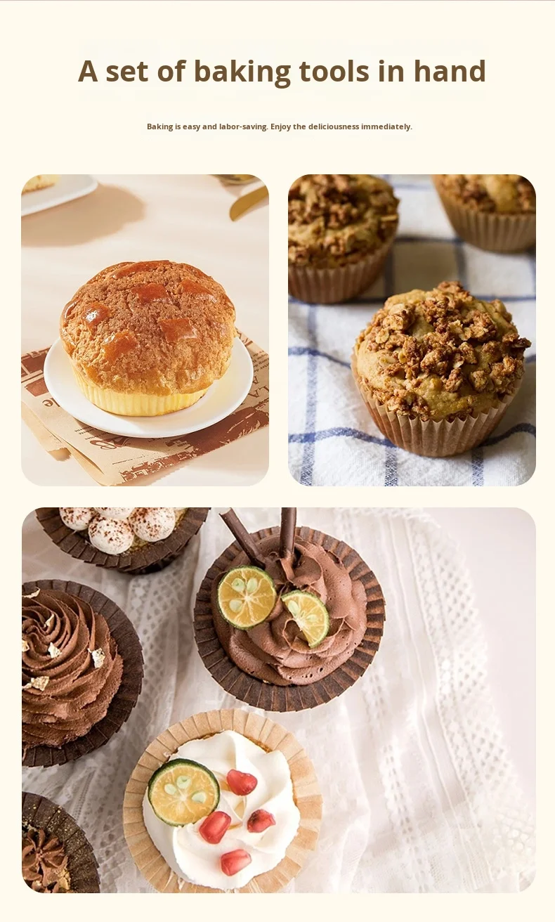 8.4g Round Silicone Muffin Cup and Cake Mold Baking Tool for Pudding Cake Other Desserts supplier