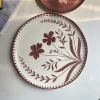 Plato de orquídeas rojo óxido de 11 pulgadas 275x23cm